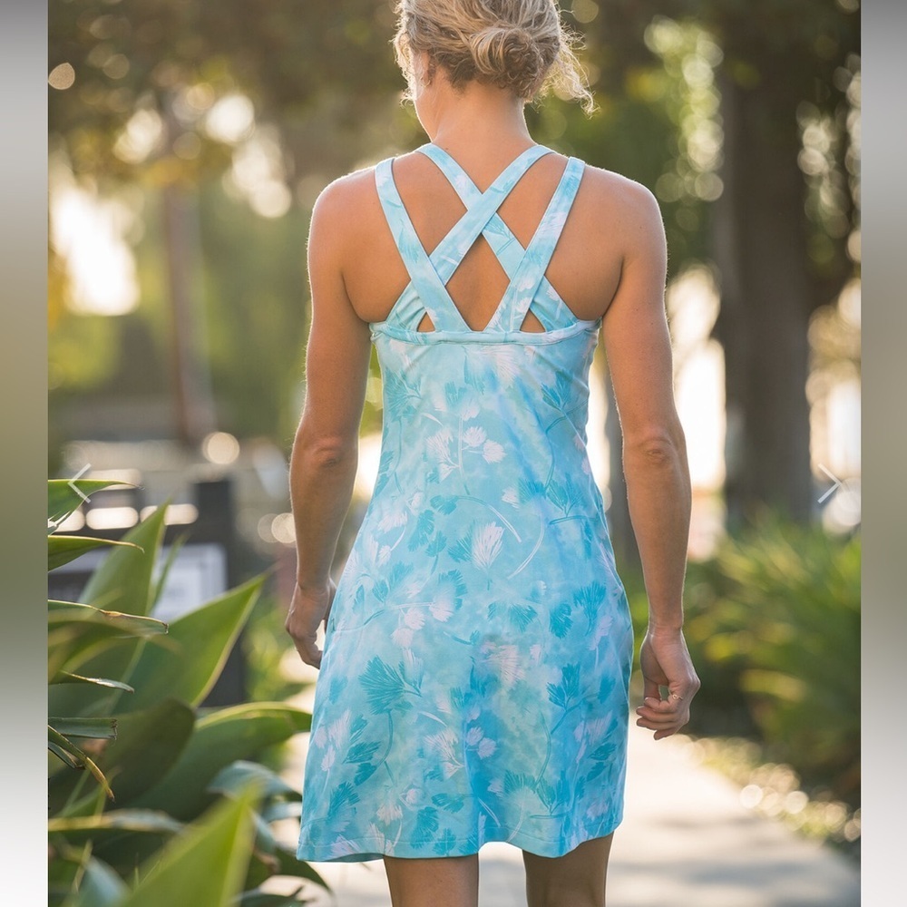 TITLE NINE Cirque De La Vie Dress Women’s Size XL/16 in Sugar Pine Blue & White